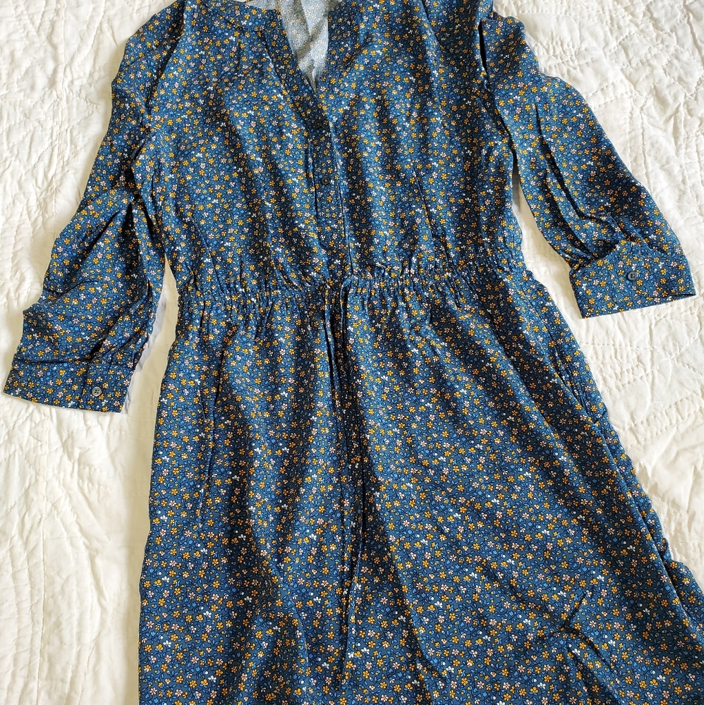 floral long sleeve Loft dress